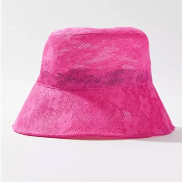 Urban Outfitters Accessories - ⭐️ Lacey Lace Floral Hipster Hippie Art Elegant Romantic Chic Glam Bucket Hat